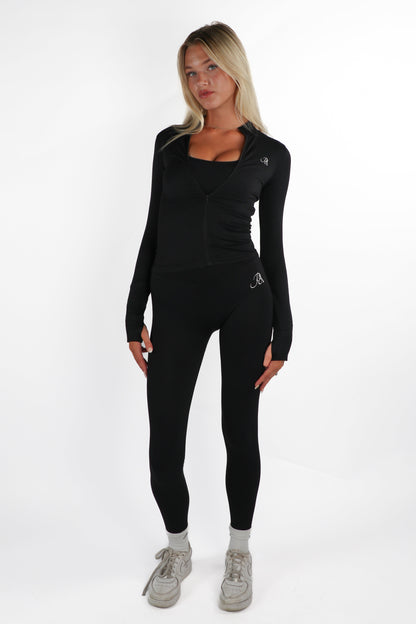 Serenity Zipper - Midnight Black